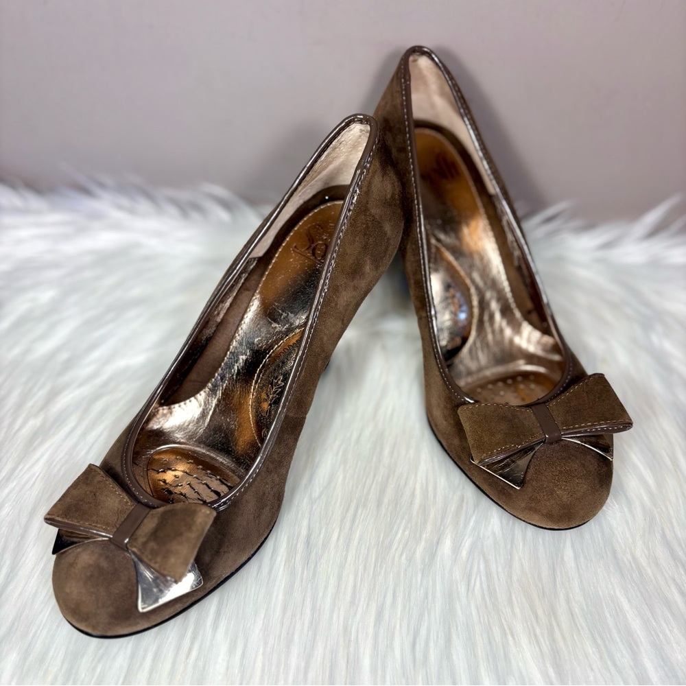 SÖFFT Brown Heels w/Bow